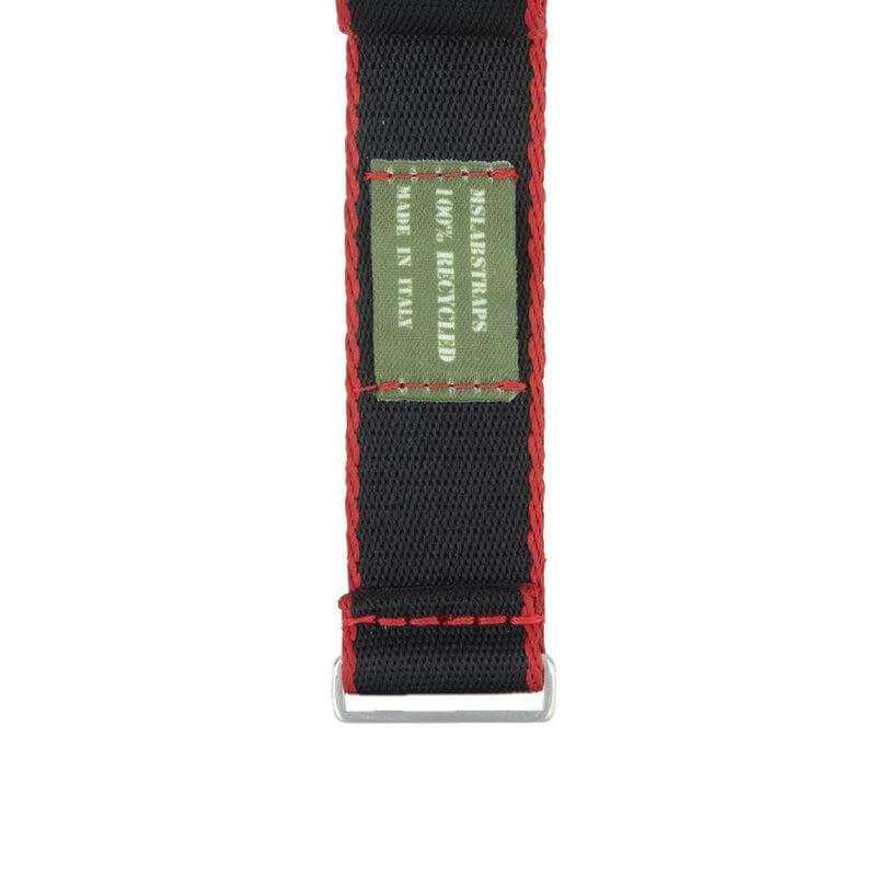 Premium Black Nylon Military Watch Strap with Red Borders - Image 5