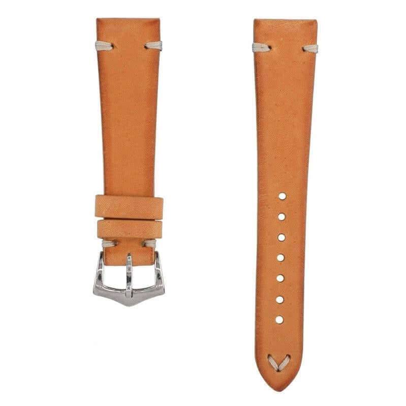 Tan Natural Leather Vintage Watch Strap - Image 2