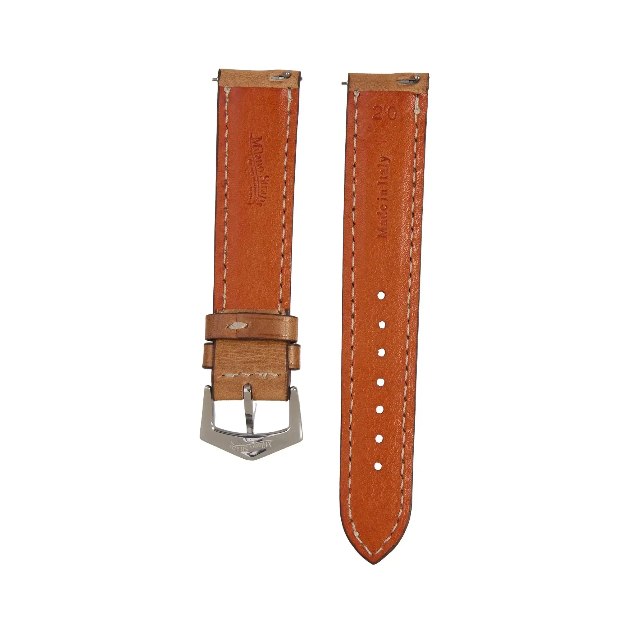 Tan Natural Premium Tuscan Vintage Watch Band - Image 3