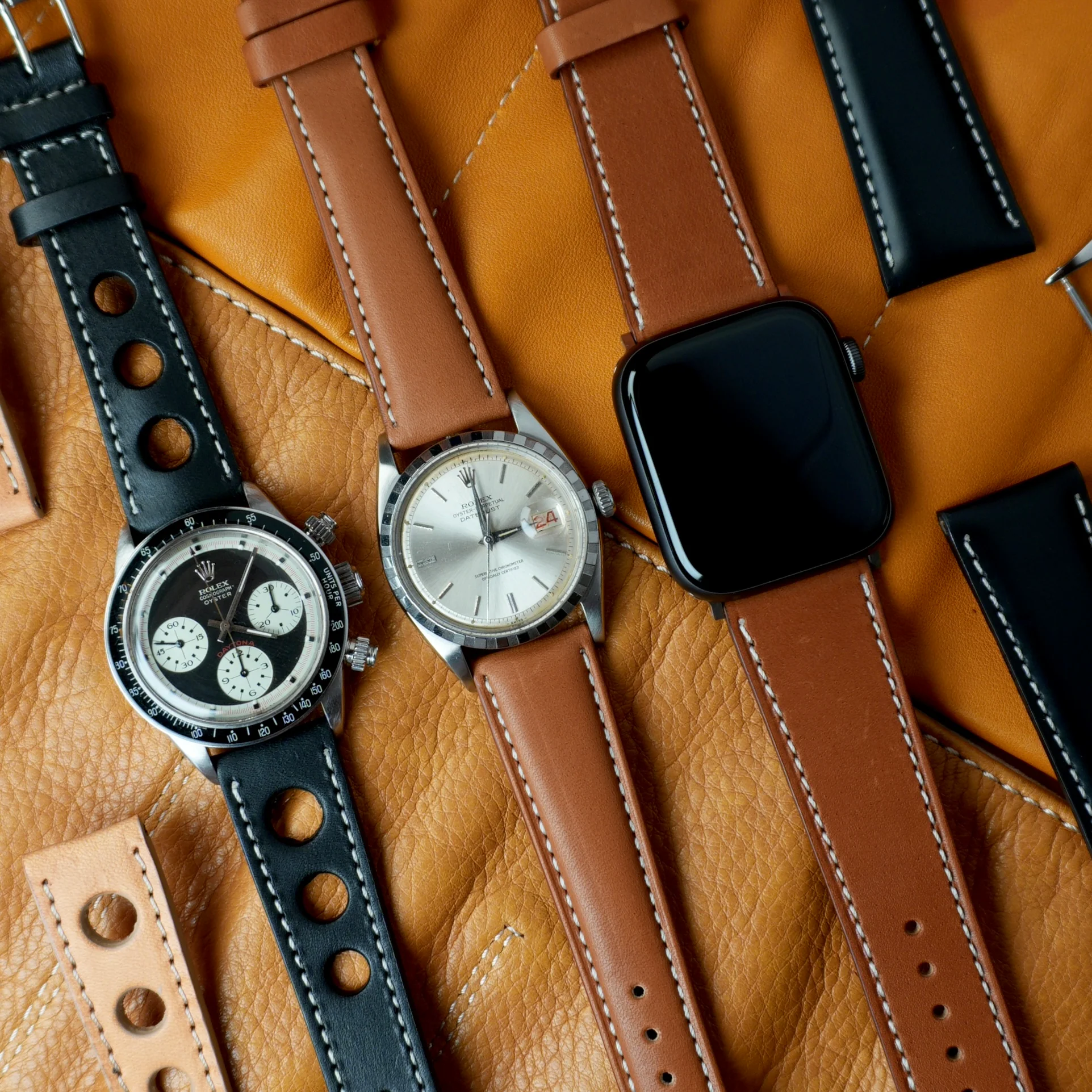 Tan Natural Premium Tuscan Vintage Watch Band - Image 5