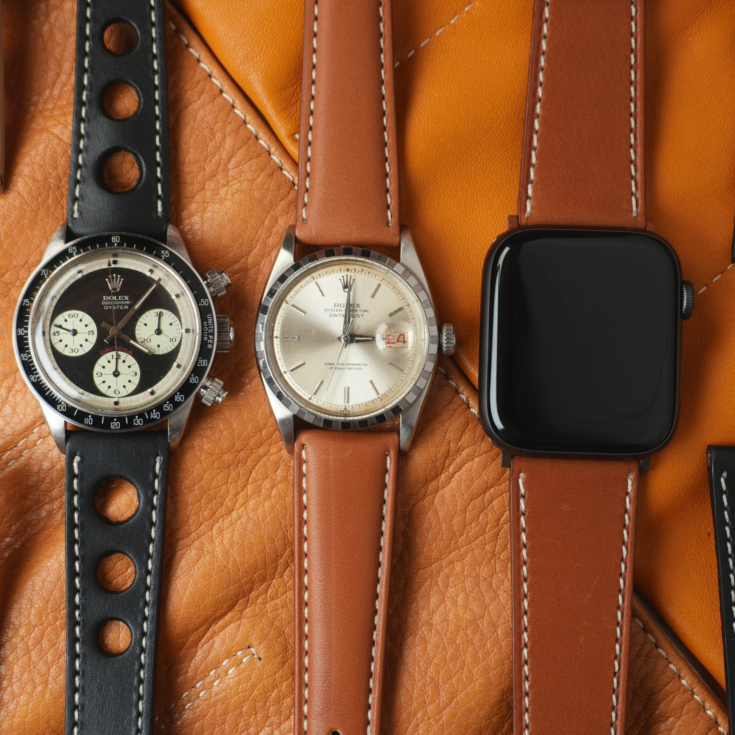 Tan Natural Premium Tuscan Vintage Watch Band - Image 6