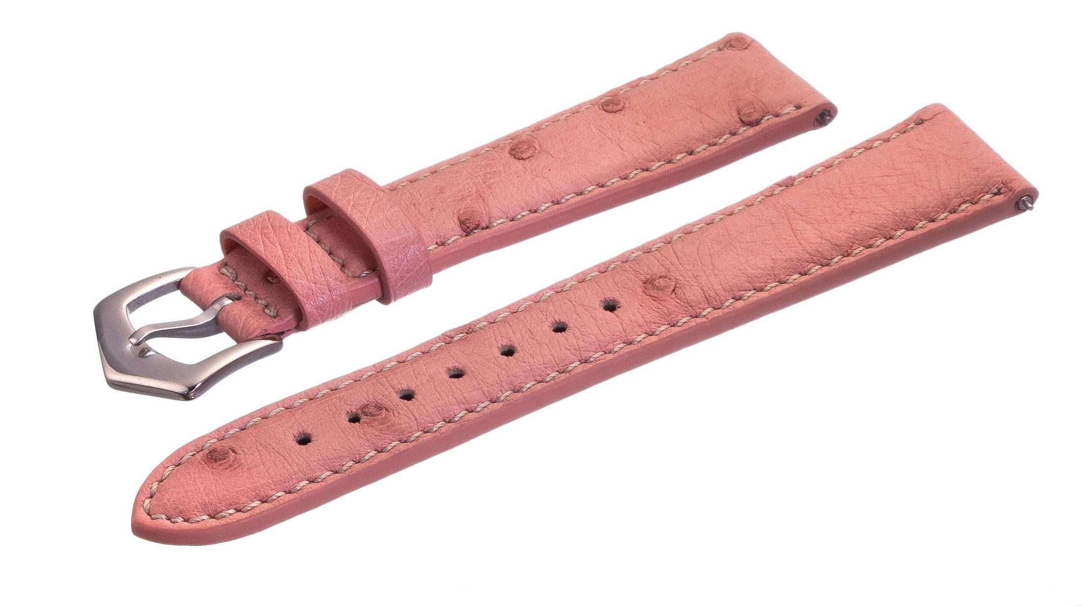Pink Ostrich Watch Band - Image 4