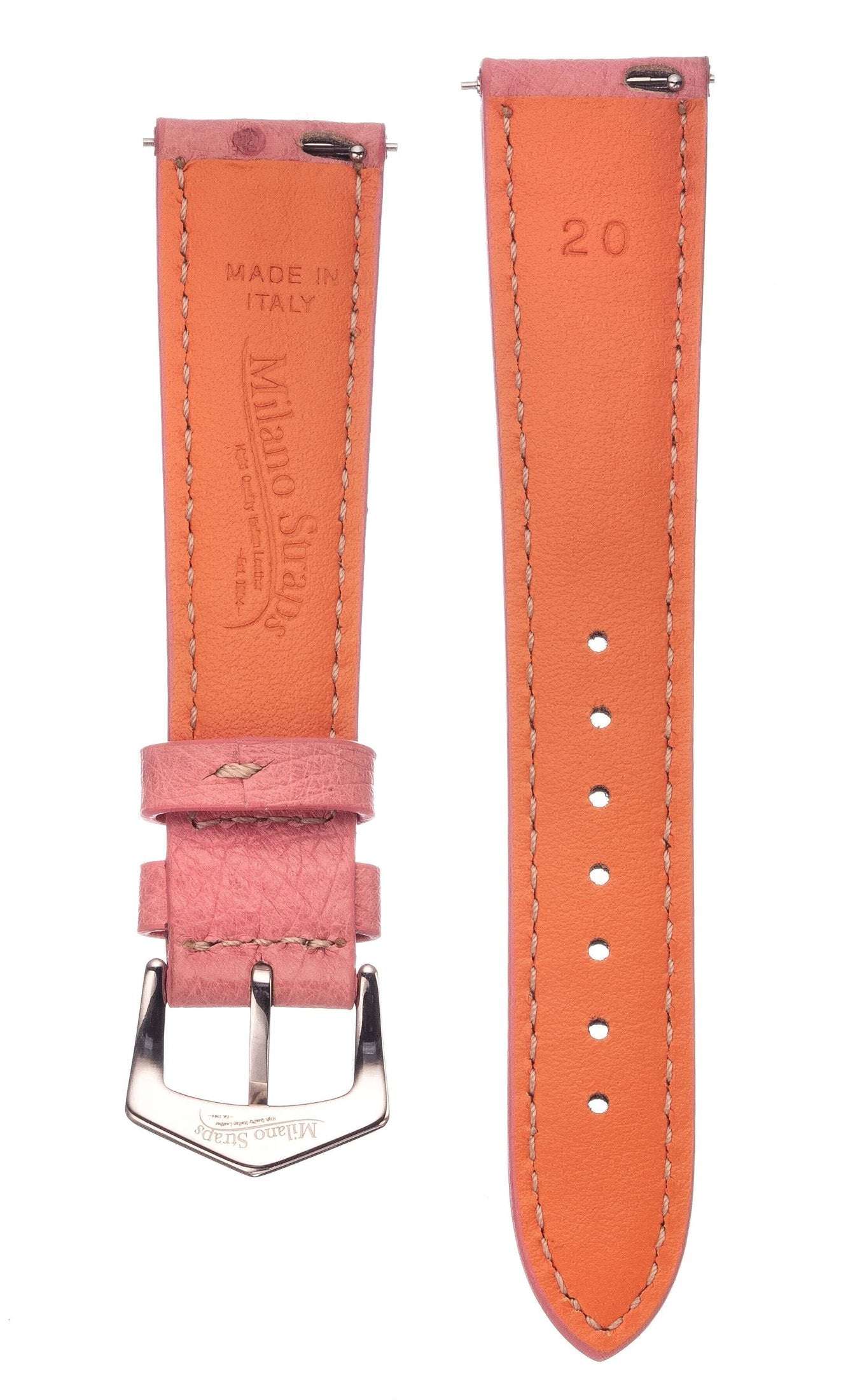 Pink Ostrich Watch Band - Image 5