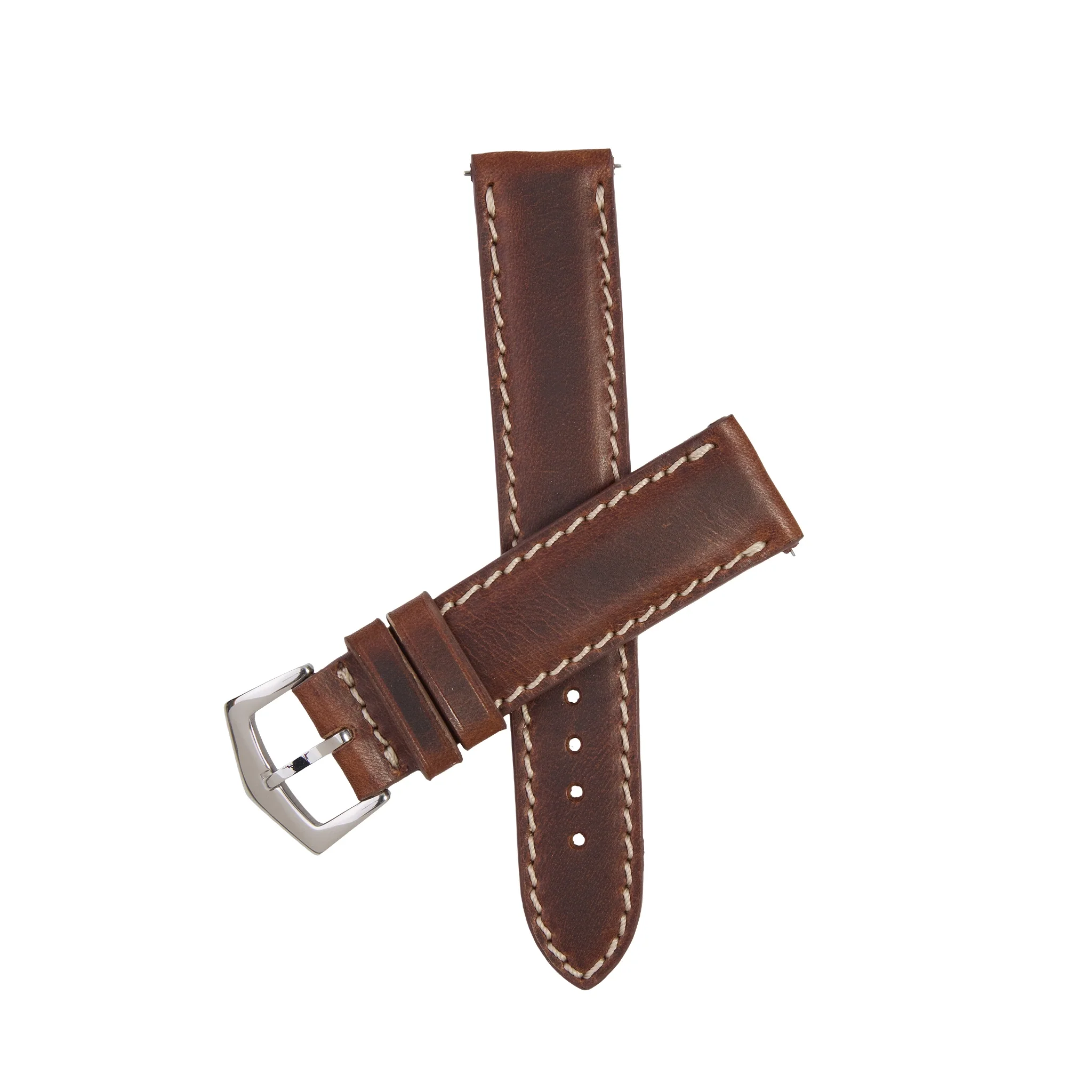 Tuscan Vintage Brown Premium Leather Watch Strap