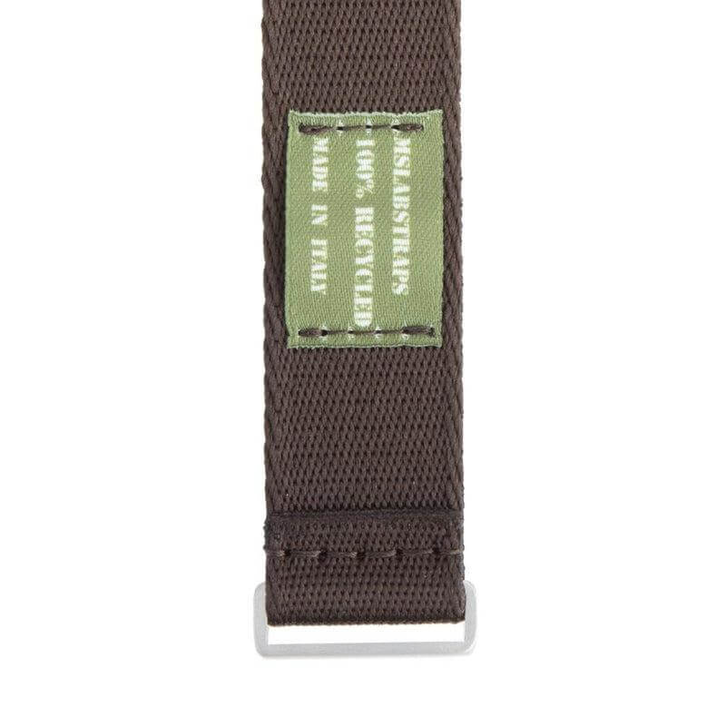 Premium Dark Brown Nylon Military Watch Strap - Image 7