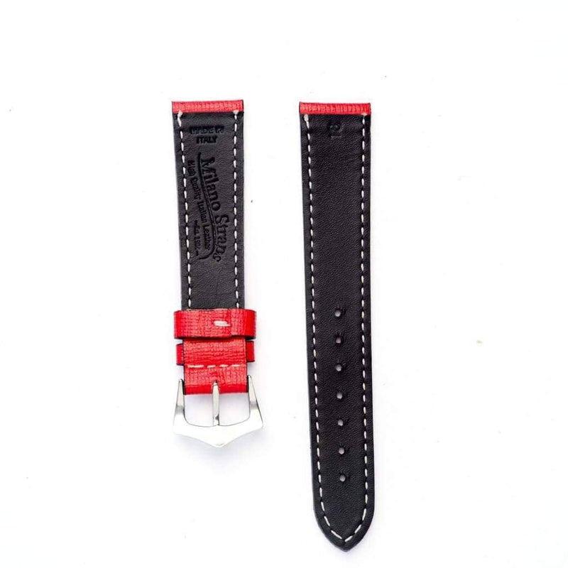 Red Saffiano leather Watch Strap - Image 3