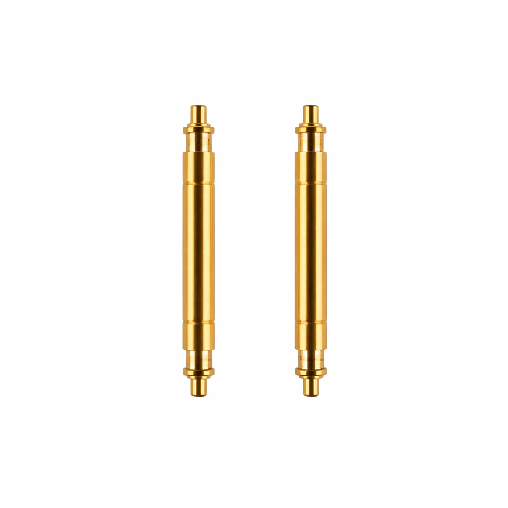 Rolex Datejust 26 Ladies Steel 13mm Yellow Gold Spring Bars - No Holes Case - One Pair