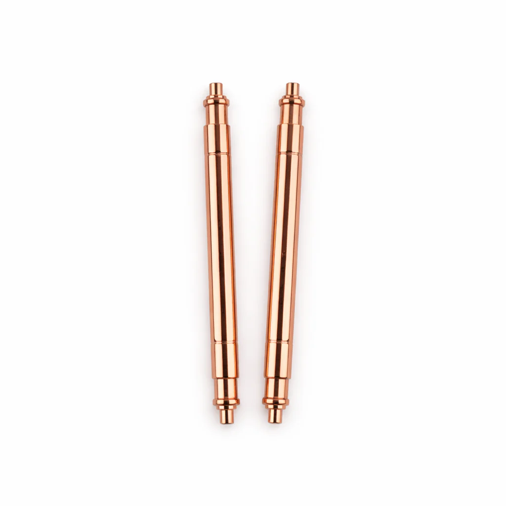 Rolex Rose Gold Spring Bars 20mmx1.8mm Premium Swiss Standard - One Pair