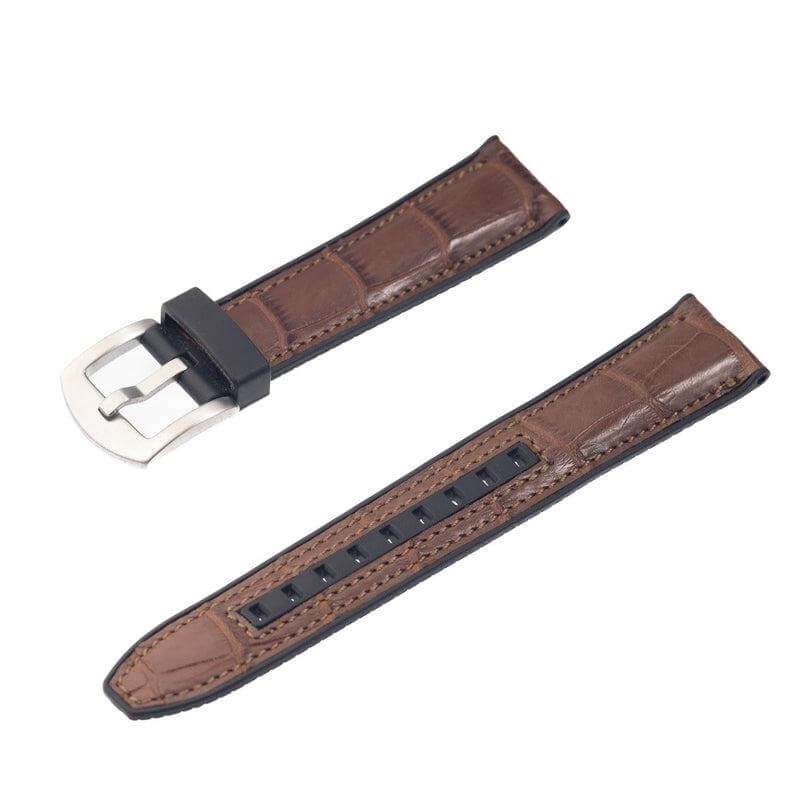 Rubber Brown Alligator Watch Band - Image 4