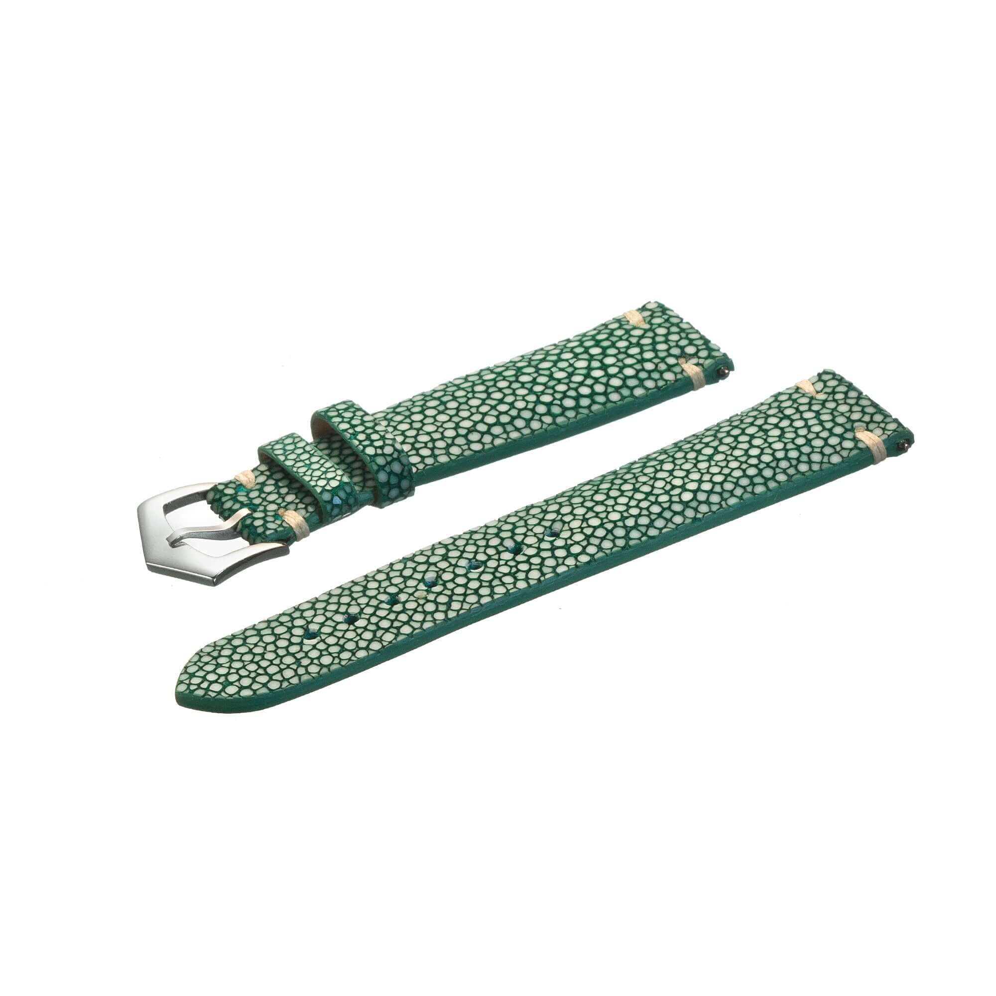 Green Stingray Leather Watch Straps - Image 3