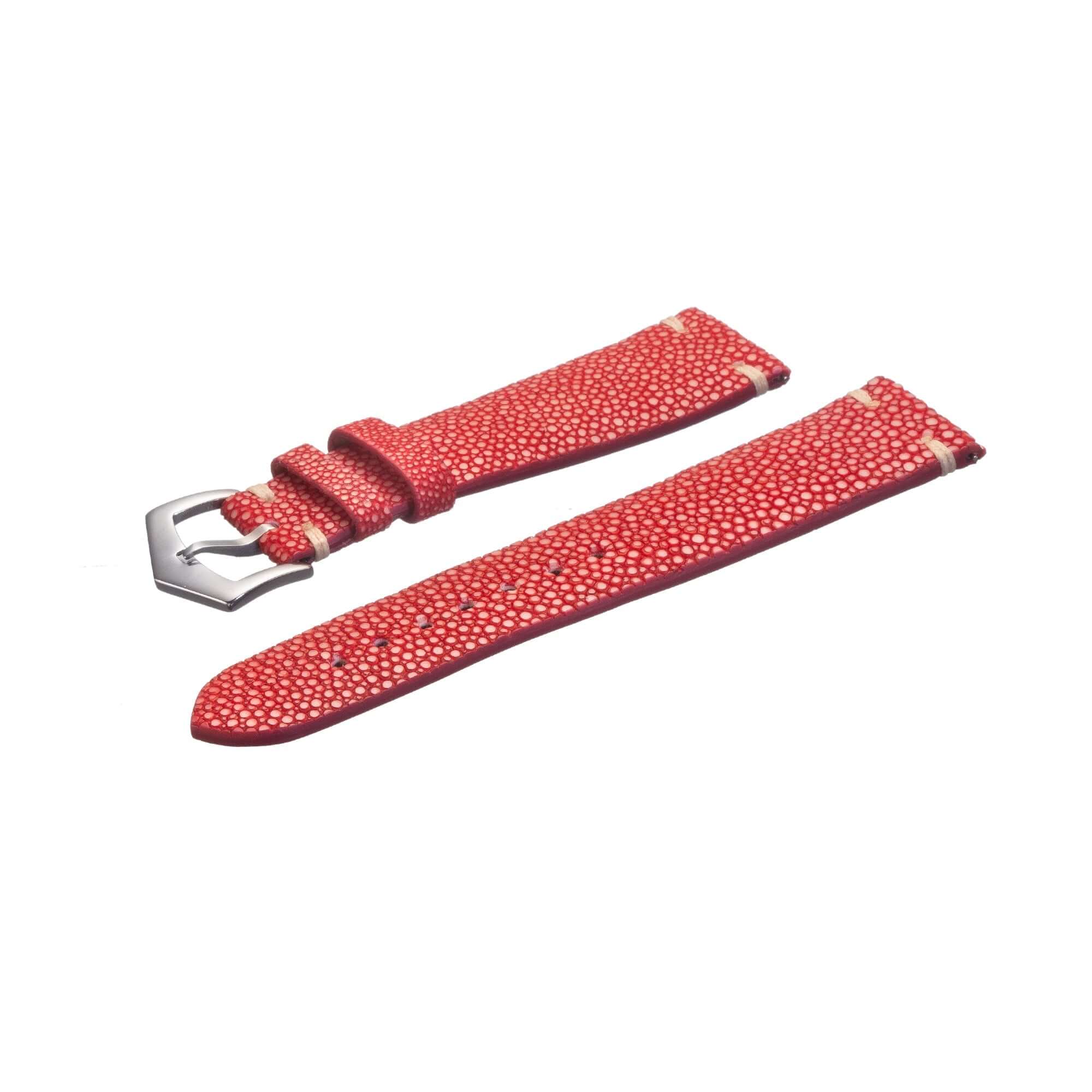 Red Stingray Leather Watch Straps - Image 4