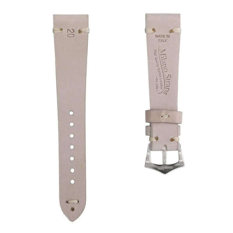 Taupe Leather Vintage Watch Strap - Image 3