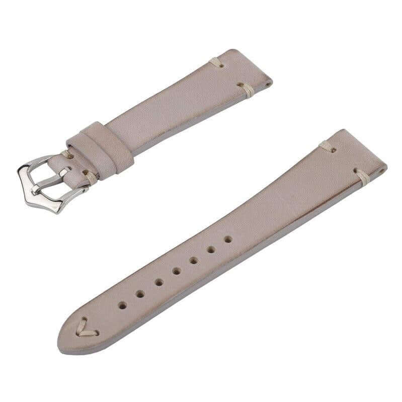 Taupe Leather Vintage Watch Strap - Image 4