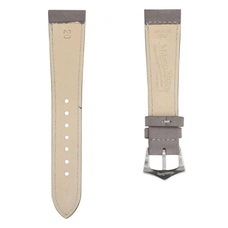 Taupe Nabuck Leather Watch Strap - Image 2