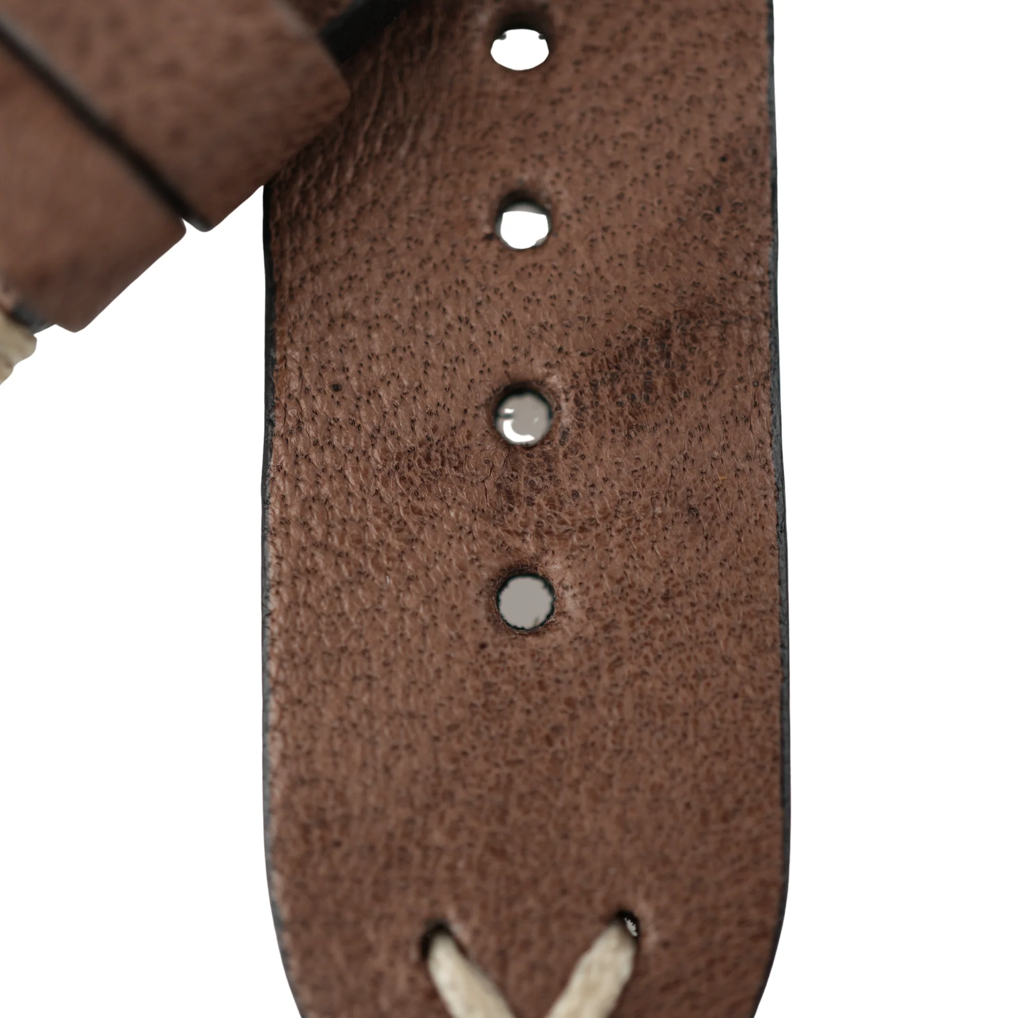 c Taupe Vintage Leather Watch Strap - Image 5