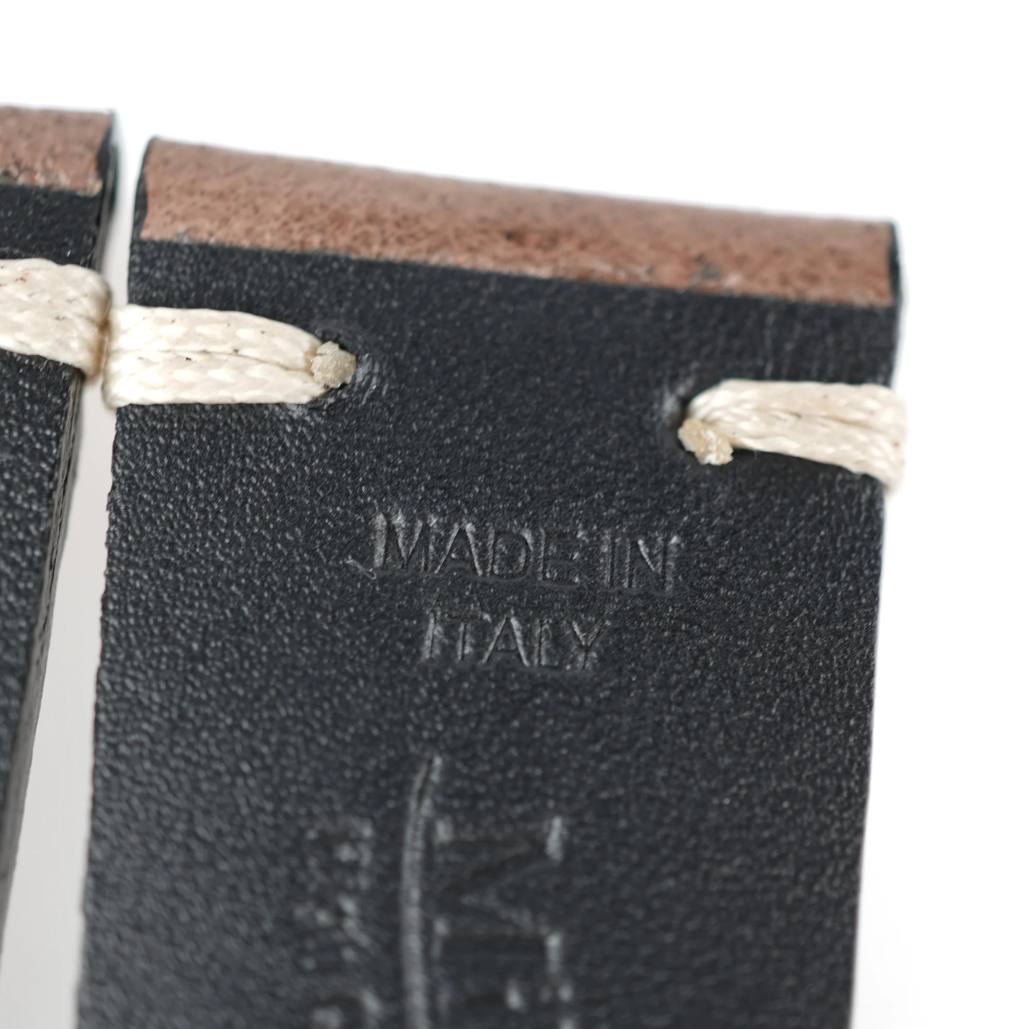 c Taupe Vintage Leather Watch Strap - Image 7