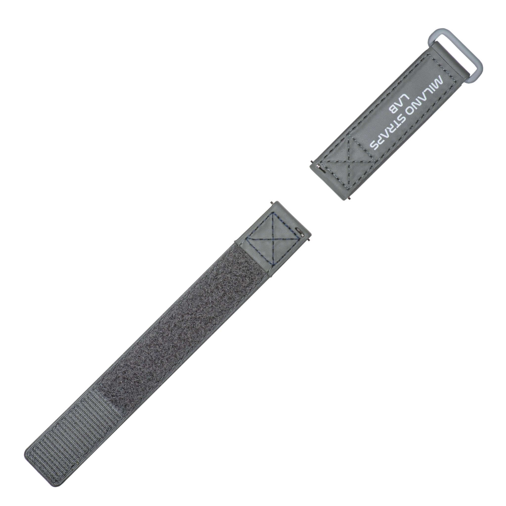Grey Velcro® Watch Band 20mm - Image 4