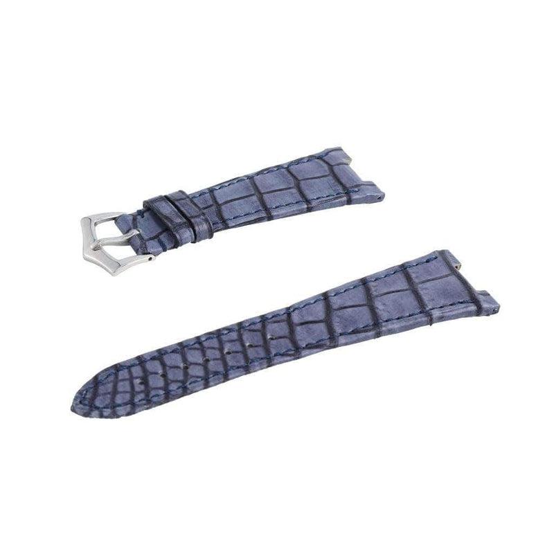 Vintage Blue Genuine Alligator Watch Strap Patek Philippe Compatible - Image 4