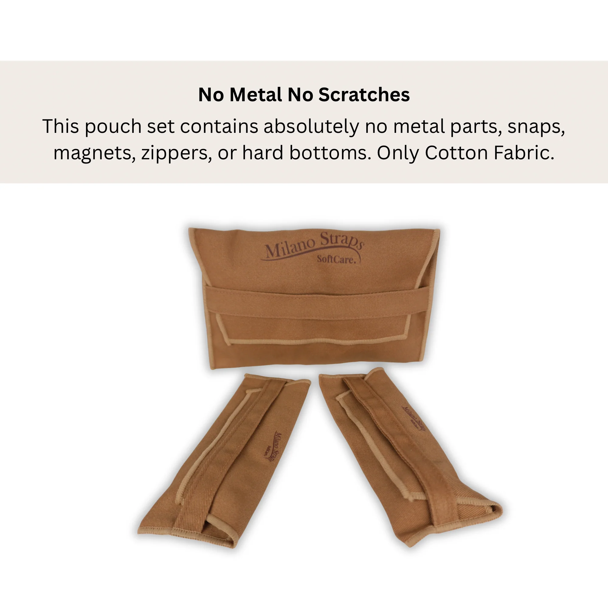 Watch Travel Pouch Ultra Slim Soft Cotton Watch Storage Case for 2 Watches - Image 6