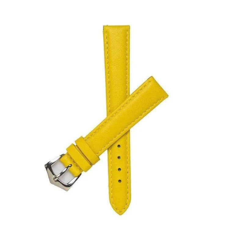 YellowNappa leather watch strap