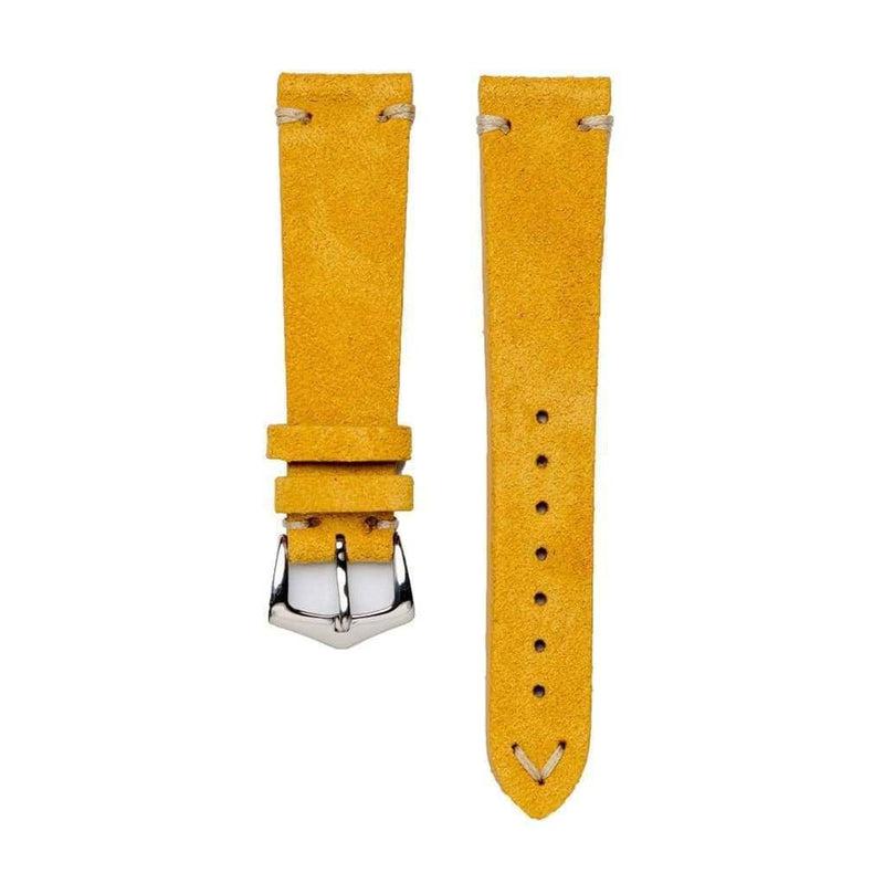 Yellow Suede Vintage Leather Watch Strap - Image 3